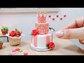 Beautiful Miniature Princess Birthday Cake Decorating | Mini Bakery Miniature Cooking