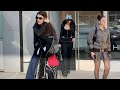 Dua Lipa Departs A Building With Sister Rina Lipa And Their Mother In New York