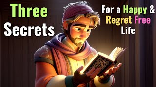 Three Secrets for a Happy and Regret Free Life | Three Rules of Wisdom | Buddhist Story | Motivation