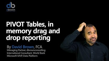 The Journey to DAX 5 of 8 PIVOT Tables, in memory drag and drop reporting