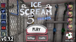 ICE SCREAM 5 MAIN MENU GAMEPLAY LEAK! (Engine Room Edition) | Fanmade