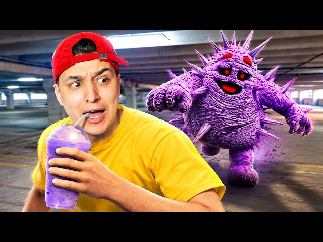 الوحش البنفسجي حاول يمسكني بعد ما سرقت مشروبه! 😱 GTA 5