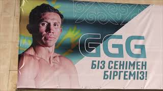 Выступление на мероприятии посвященном Геннадию Головкину. Песни GGG-Супер Чемпион и Смелая птица