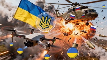 A $3,000 Ukrainian Drone...DESTROYS a $15,000,000 Russian Helicopter in 6 Seconds