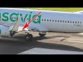 TRANSAVIA Boeing 737 FUEL LEAK TAKEOFF at Madeira Airport