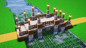How to Build a Small Bridge in Minecraft Tutorial 1.21