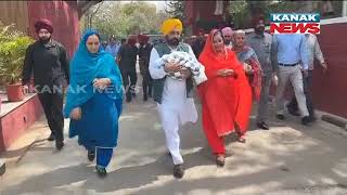 Punjab CM Bhagwant Welcomes Newborn Daughter Home, Names Her Niyamat Kaur Mann