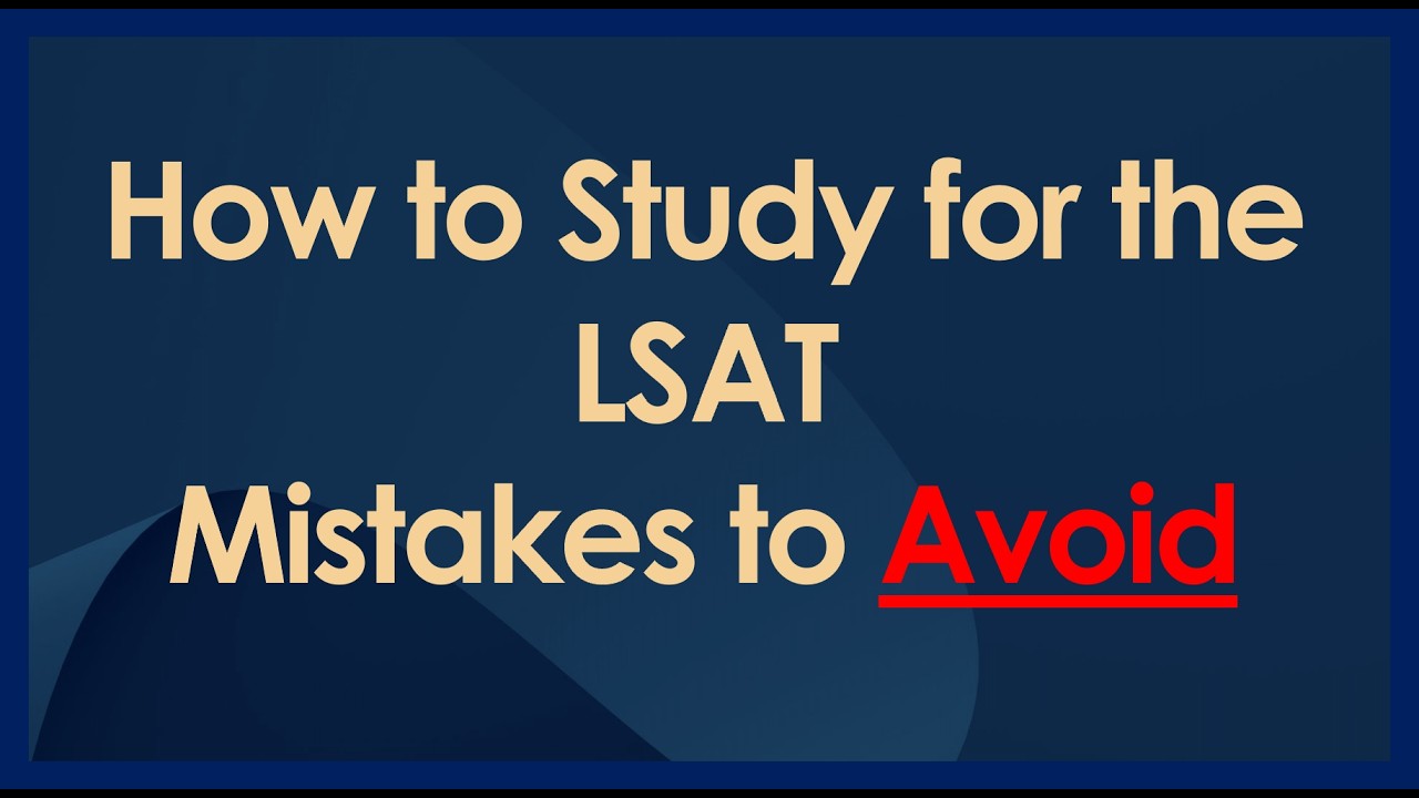How to Study for the LSAT - YouTube