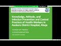 Knowledge, Attitude and Infection Control Practices of Health Workers in Asokoro