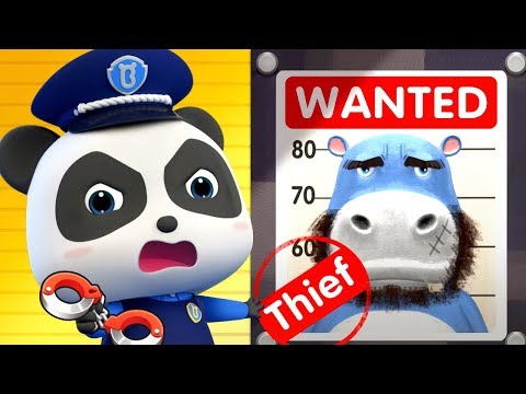 baby-panda-police-catches-thief-|-kids-cartoon-|-baby-cartoon-|-baby-videos-|-police-cartoon|babybus