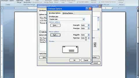 Word 2007 Tutorial 22 - Making An Envelope.mp4