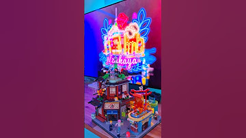 Had a blast building this lit-up cyberpunk city #lumibricks #cyberpunk #izakaya #setup #brick