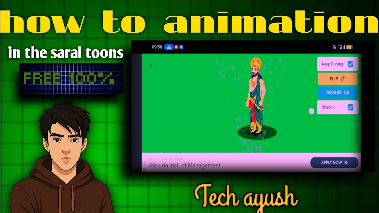 Sh Animation How to animation in the saral toons|mobile se animation kaise kiya jata ...