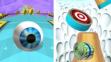 Eye Ball vs Dollar Ball, Who is faster? Going Balls - Speedrun Gameplay Level 230