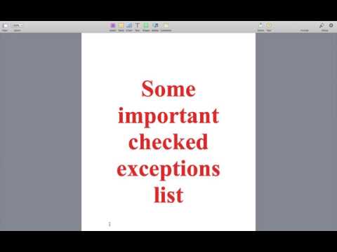CheckedExceptionList