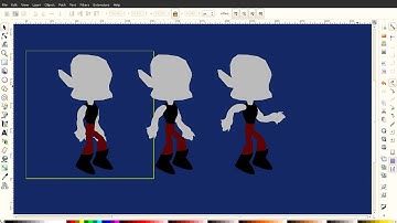 Using Inkscape to animate 2d character from Vampire Runner :D