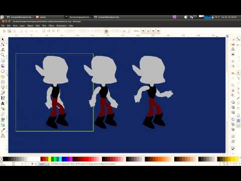 Using Inkscape to animate 2d character from Vampire Runner :D