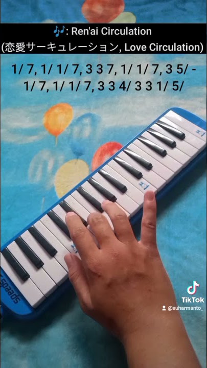 Ren'ai Circulation (恋愛サーキュレーション, Love Circulation) - (kover pianika not angka) #shorts #notes