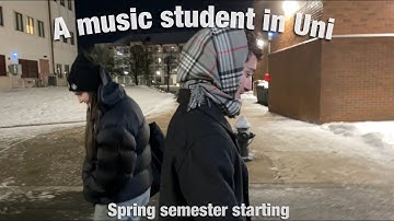 First day of spring semester as a Music Student *uni vlog*