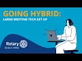 Going Hybrid: Large Meeting Hybrid Tech Setup