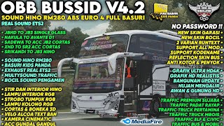 UPDATE 😱 OBB BUSSID SOUND HINO RM280 ABS EURO 4 FULL BASURI | Real Sound Ets2 | Bussid