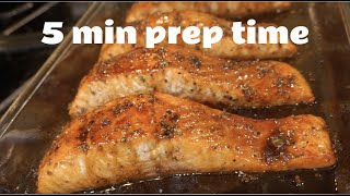 Balsamic Glazed Salmon in 5 Minutes Prep Time #quickrecipe #viral #cooking #fyp