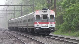 20180518 May 18 2018 SEPTA AEM-7 meets Silverliner IV and CSX Q410 meets Silverliner V