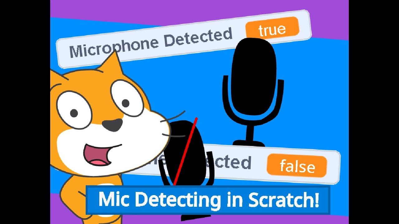How to make a Mic Detector in Scratch! scratch microphone funny