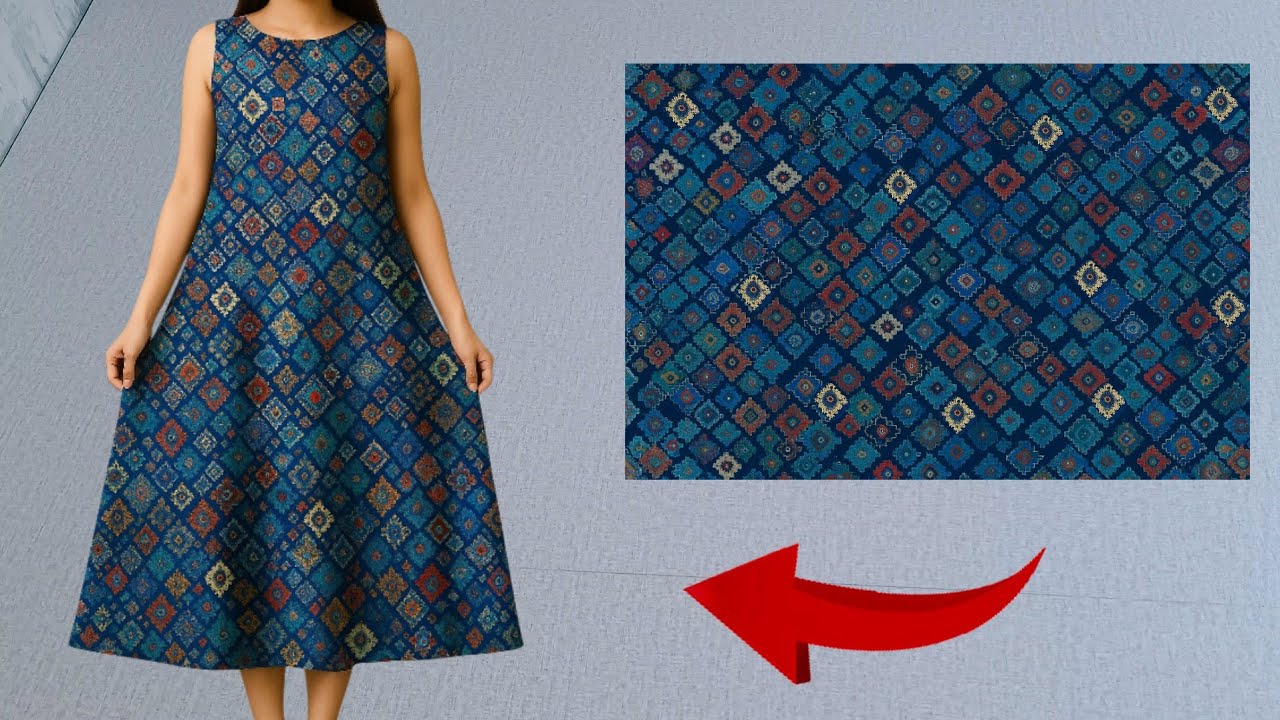 ♥️ How To Easily Sew a Comfortable Dresses in 10 minute🔥 Anyone Can Make This Cute Dress 🪡