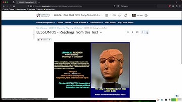 Navigate the HUMA 1301 Course