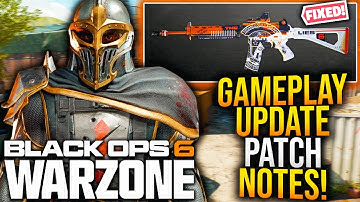 Black Ops 6: GAMEPLAY UPDATE PATCH NOTES! Major BLUEPRINT UPDATE, Bug Fixes, & More (WARZONE Update)