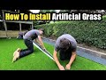 30mm Artificial Grass Astro Turf Installation DIY Pakistan | آرٹیفیشل گراس لگانے کا آسان طریقہ