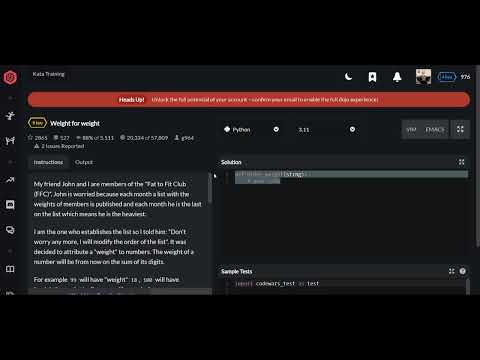 Codewars | Weight for weight | Python 5 kyu
