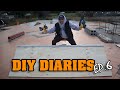 D.I.Y DIARIES EPISODE 6 | D.I.Y SKATEPARK | BUILDING A WEDGE