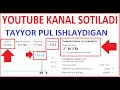 YOUTUBE KANAL SOTILADI 2022 / №  / PULATOV DILMUROD HALIMBOY O&#39;G&#39;LI / youtube prosmotr ko&#39;paytirish