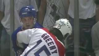 Rangers - Capitals rough stuff 4/7/91