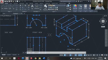 ISOMETRIC AND ORTHOGRAPHIC DRAWING - PROJECT 1 in AUTOCAD