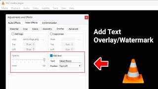 Add Text Overlaywatermark To Any Video Using Vlc