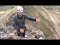 Abseiling from a scrambling route