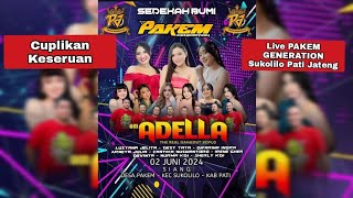 Cuplikan Keseruan ADELLA Live Acara PAKEM GENERATION Sukolilo Pati Jateng