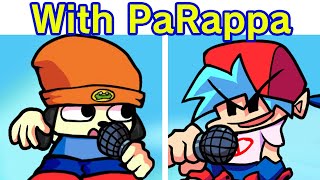 Friday Night Funkin' - With PaRappa FULL WEEK & Boyfriend (FNF Mod/Hard) (Parappa The Rapper VS FNF)