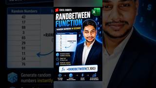 Create Unlimited Data in Excel 🔥 | RANDBETWEEN Trick #shortsfeed #exceltips #learnexcel #shorts