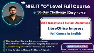 Day 19: Slide Transitions & Custom Animations | 50-Day O Level Challenge | M1-R5