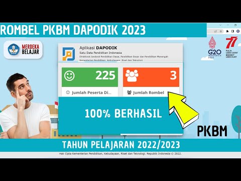 Cara Buat Rombel Aplikasi Dapodik 2023 Terbaru | PKBM & SKB