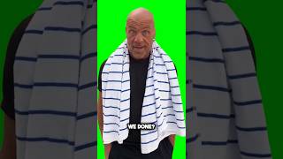 Kurt Angle Stare With Towel - Green Screen