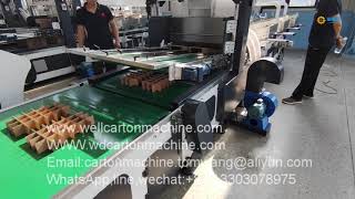 Auto corrugated cardboard assembler partition machine
