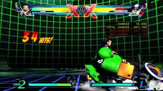 Umvc3 - Tron Frank West Level 5 Combo Frank West, Morrigan Ist, 3 Meters - 962600 Damage