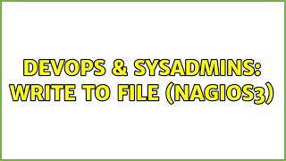 Celebrity DevOps & SysAdmins: Write to file (Nagios3) Profile