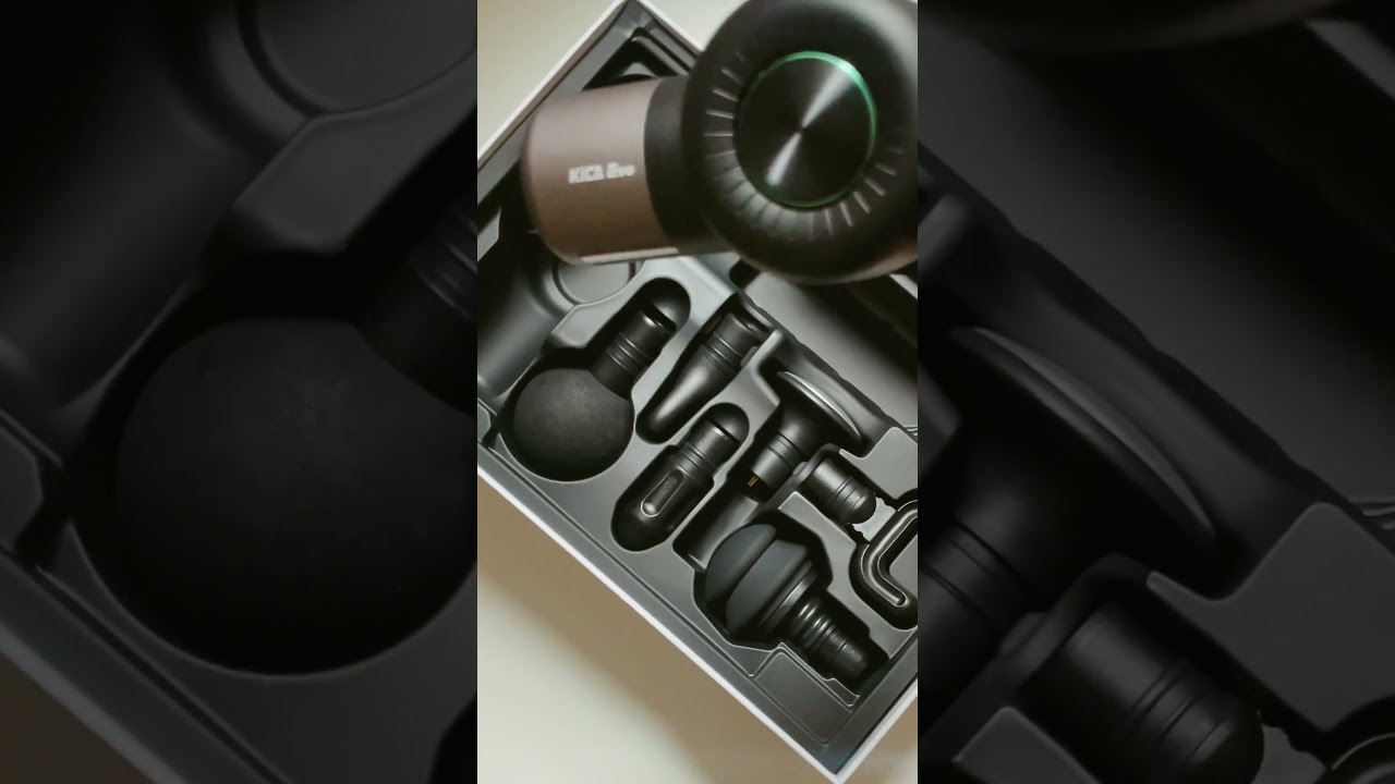 The foldable KiCA Evo Massage Gun.