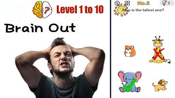 Brain out level 1-10 || part 1 ||